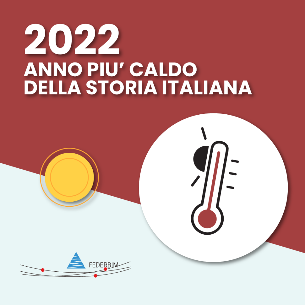 FEDERBIM 2022 L anno più caldo mai registrato in Italia e in Europa