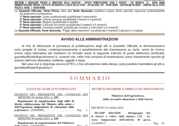 gazzetta ufficiale sovracanone rivierasco