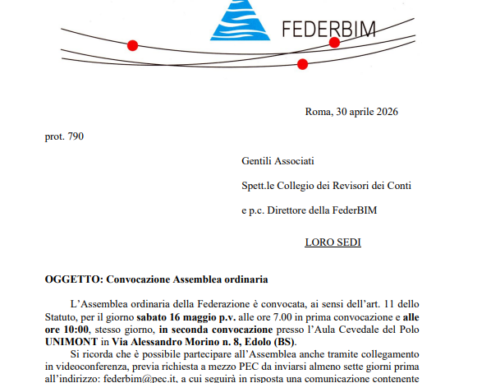 Convocazione Assemblea ordinaria – Edolo (BS) 16 maggio 2026