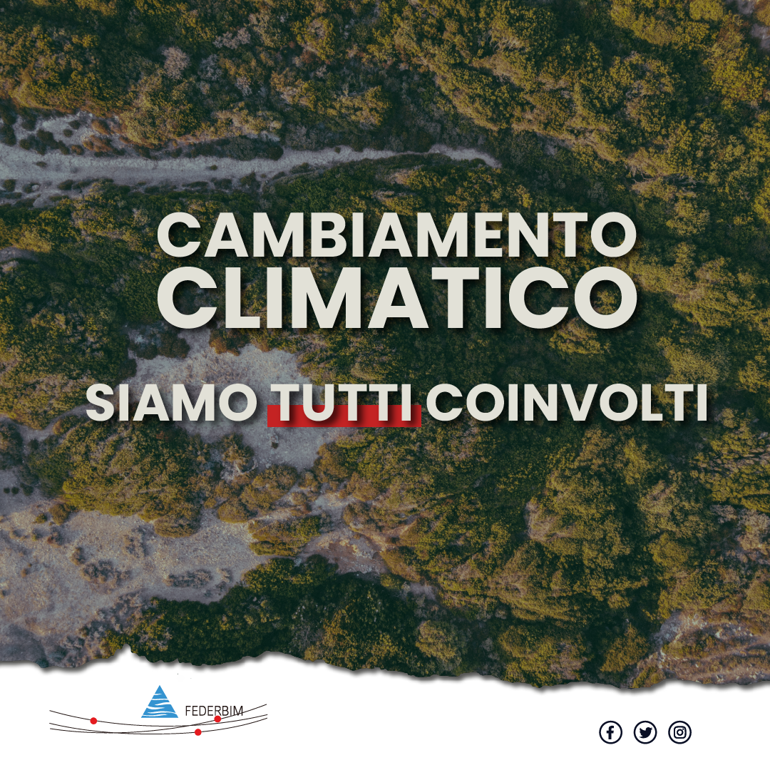 cambiamento climatico siamo tutti coinvolti federbim sfondo vegetazione alberi verdi