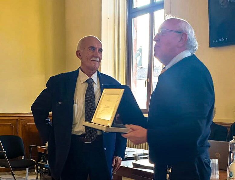 Ex direttore Federbim Pietro Giacomelli e il presidente Federbim Gianfranco Pederzolli