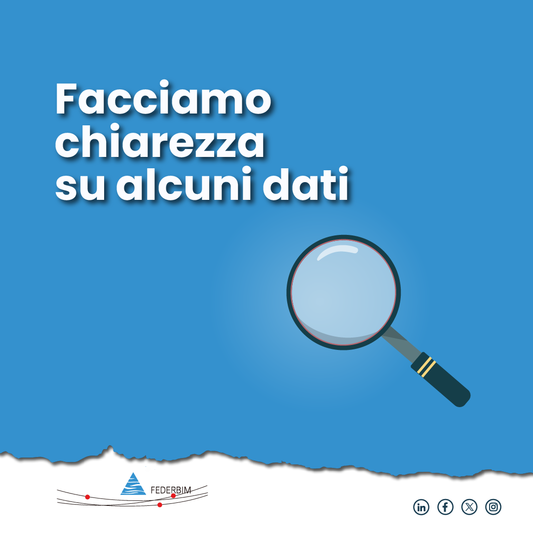 federbim dati sovracanoni: facciamo chiarezza su alcuni dati