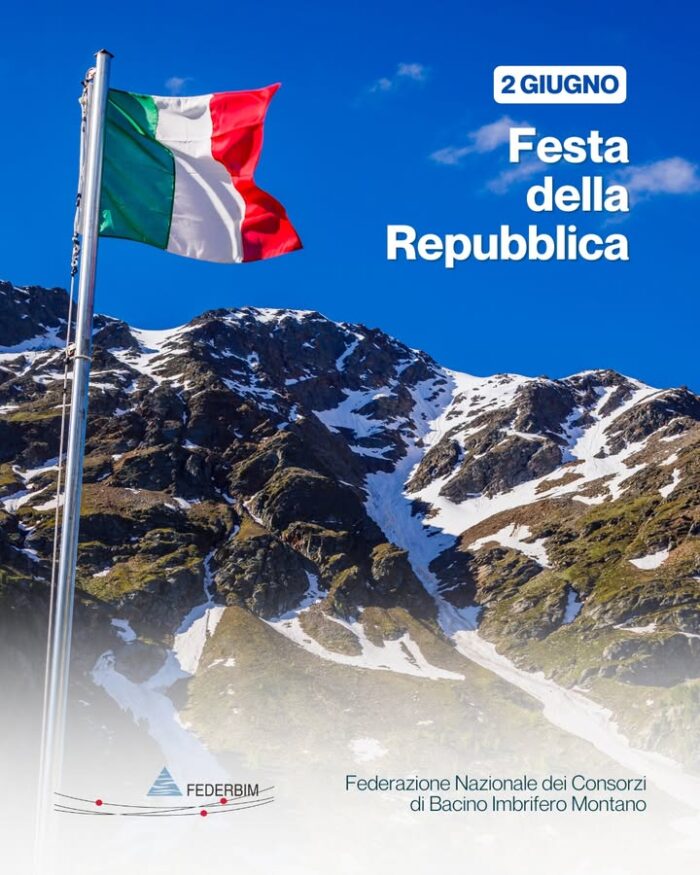 🇮🇹 𝟮 𝗴𝗶𝘂𝗴𝗻𝗼 | 𝗙𝗲𝘀𝘁𝗮 𝗱𝗲𝗹𝗹𝗮 𝗥𝗲𝗽𝘂𝗯𝗯𝗹𝗶𝗰𝗮 𝗜𝘁𝗮𝗹𝗶𝗮𝗻𝗮

𝗙𝗲𝗱𝗲𝗿𝗕𝗜𝗠 si unisce ai festeggiamenti istituzionali per la nascita della nostra Repubblica, forma di Stato scelta dagli italiani con il referendum del 2 e 3 giugno 1946.

La Federazione Nazionale dei Bacini Imbriferi Montani, insieme ai suoi Consorzi, difende il #patrimonioambientale della nostra #Repubblica, rinnovando il suo impegno, ogni giorno, per una gestione equa e sostenibile delle risorse idriche. 

Cogliamo l’occasione per ricordare che la nostra #Costituzione all’articolo 9 recita:
“La Repubblica (…) tutela l’ambiente, la biodiversità e gli ecosistemi, anche nell’interesse delle future generazioni. La legge dello Stato disciplina i modi e le forme di tutela degli animali”.

#federbim #2giugno #festadellarepubblica