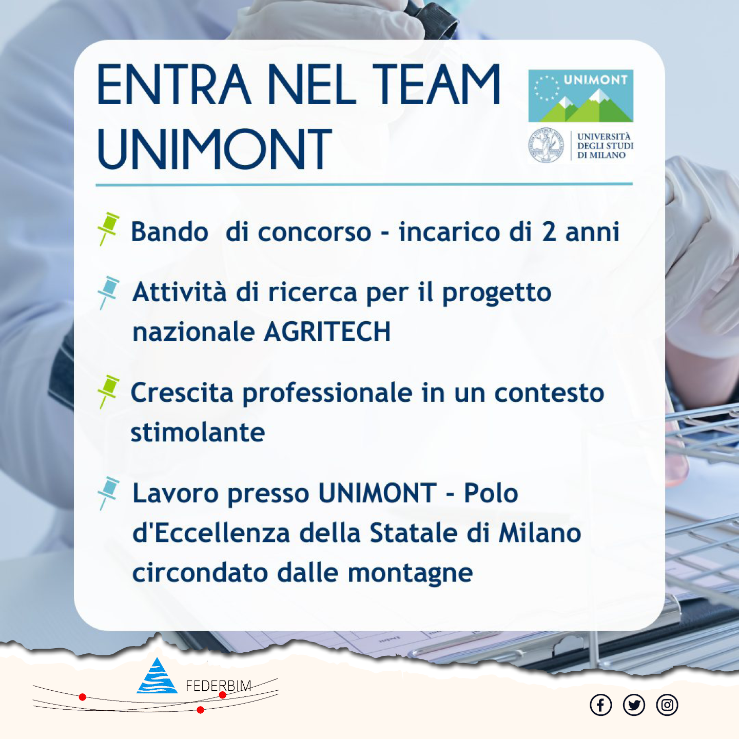 unimont bando pubblico federbim